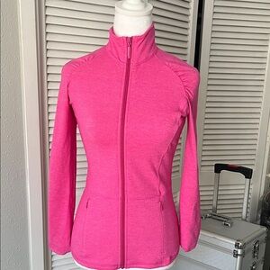 Lilly Pulitzer Hot Pink Full-Zip Utility Jacket Xs